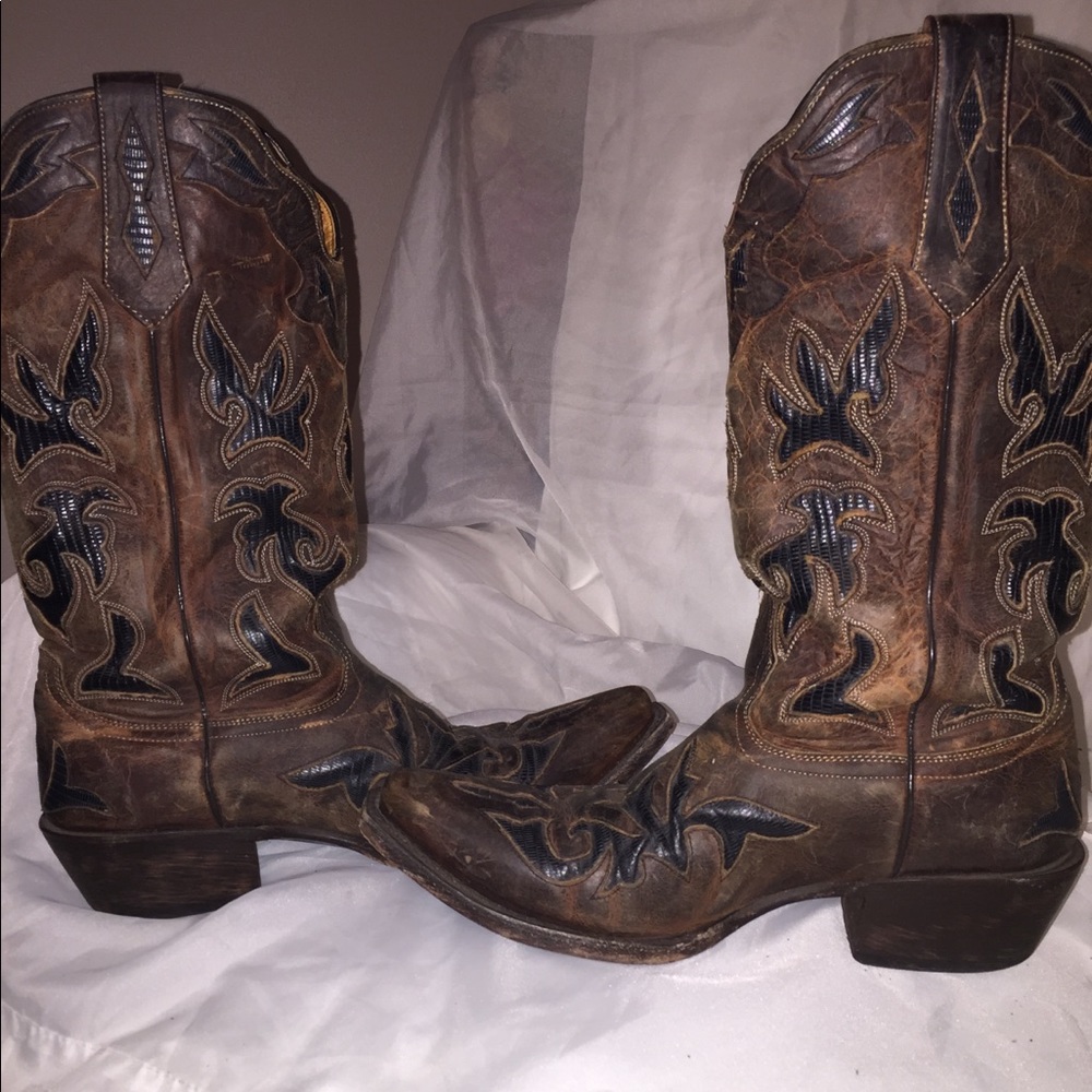 Johnny Ringo brown leather boots